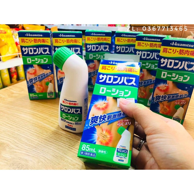 Lăn Giảm Đau Salonpas Hisamitsu 85Ml