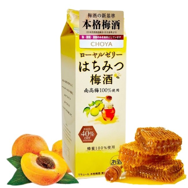 Rượu mơ Choya mơ mật ong hộp giấy 1000ml