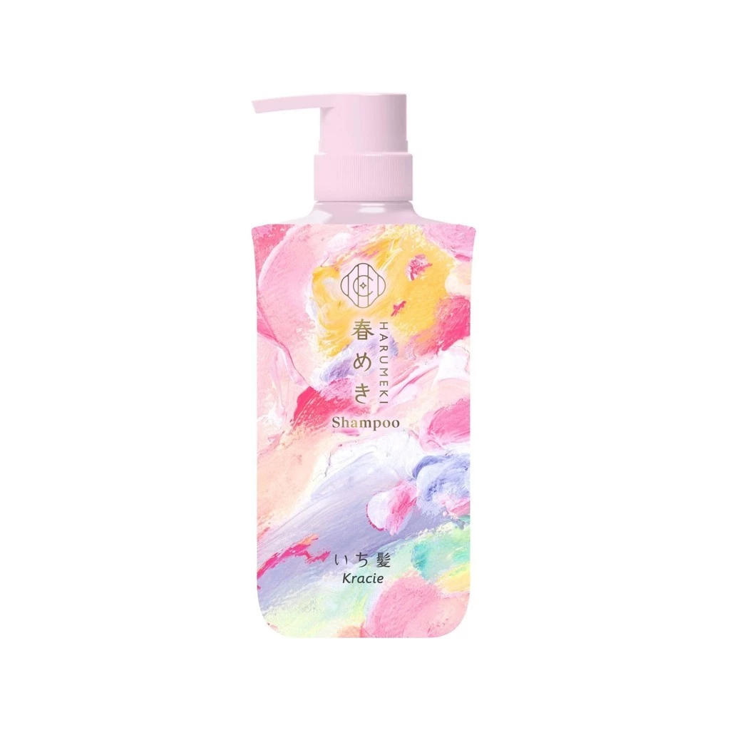 Bộ Dầu Gội Và Dầu Xả Kracie ICHIKAMI Harumeki Sakura Limited Edition - Hương Hoa Anh Đào 480ML