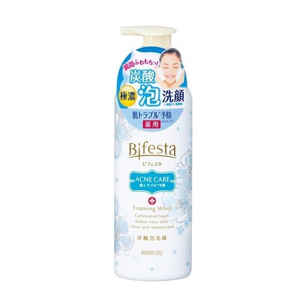 Sữa rửa mặt tạo bọt Bifesta Foaming Whip 180g (Màu xanh ngọc Oil Clear – dòng làm sạch chất nhờn dành cho da dầu)