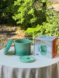 Hũ Gốm Sứ Muối Dưa Cà Rainbow Kaiyo 2L Màu Xanh