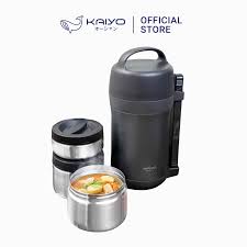 Hộp Cơm Giữ Nhiệt Kaiyo 1600ML Màu Ghi