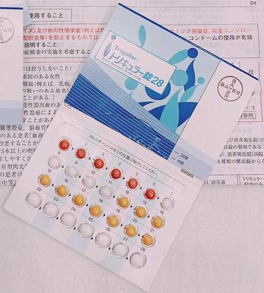 Viên thuốc tránh thai Nhật Bản Triquilar hằng ngày vỉ 28 viên
