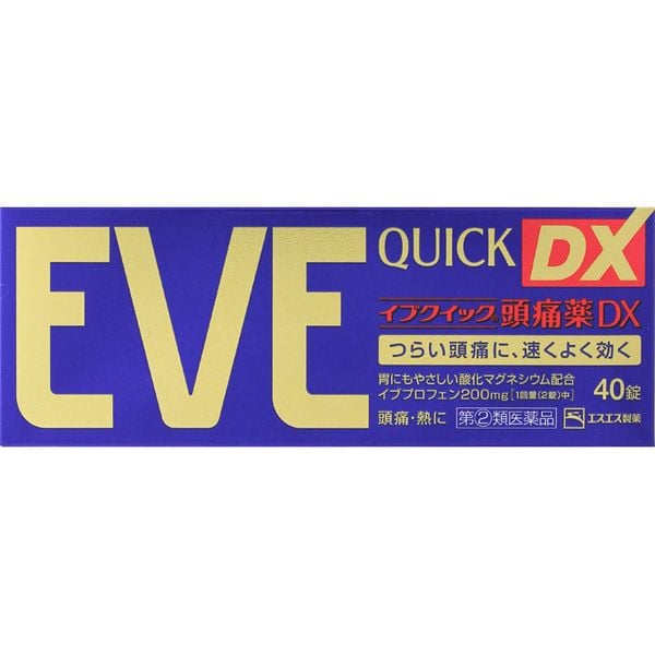 Viên Uống Giảm Đau Hạ Sốt EVE QUICK DX Hộp 40 Viên