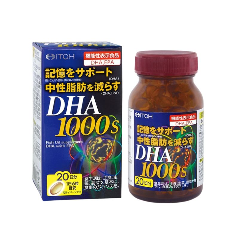 Viên Uống Bổ Não ITOH DHA 1000 - 120 Viên