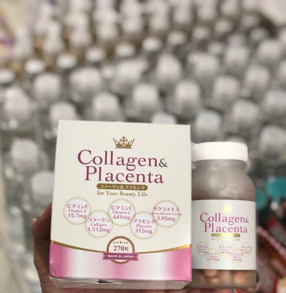 Viên Uống Trắng Da - Chống Lão Hóa 5 In 1 Collagen & Placenta 270 Viên