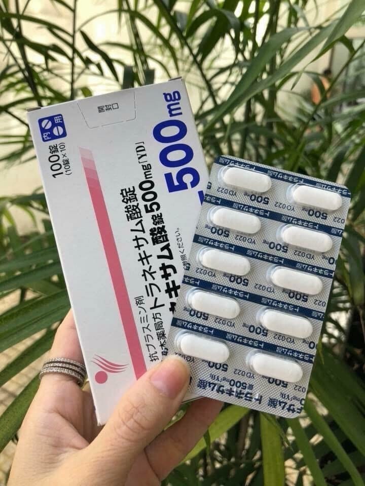 Viên Uống Trắng Da Trị Nám Transamin 500Mg Nhật Bản 100 Viên