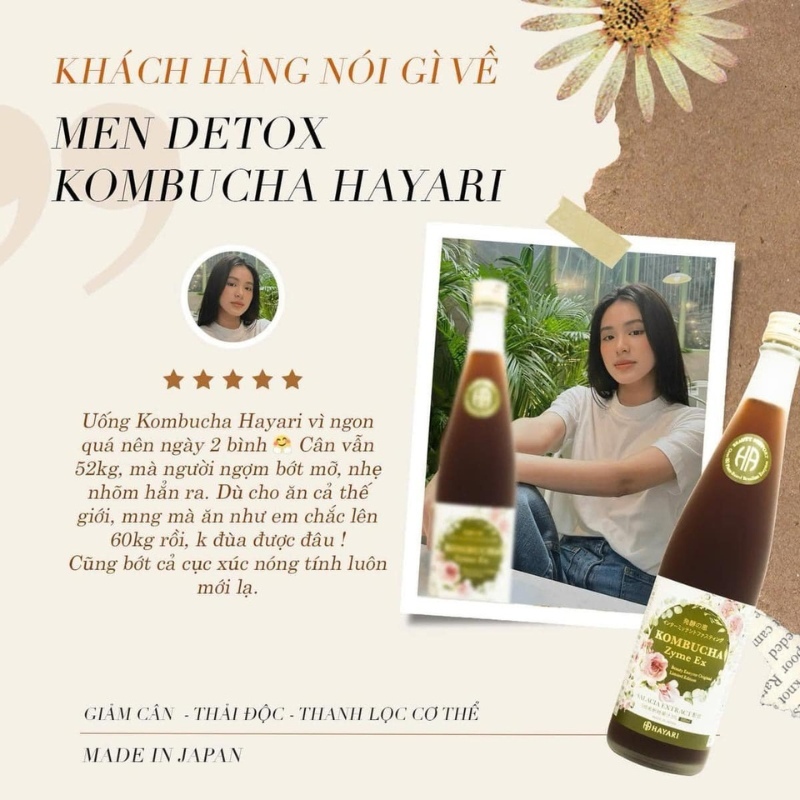 Nước Uống Kombucha Zyme EX Giảm Cân - Đẹp Da