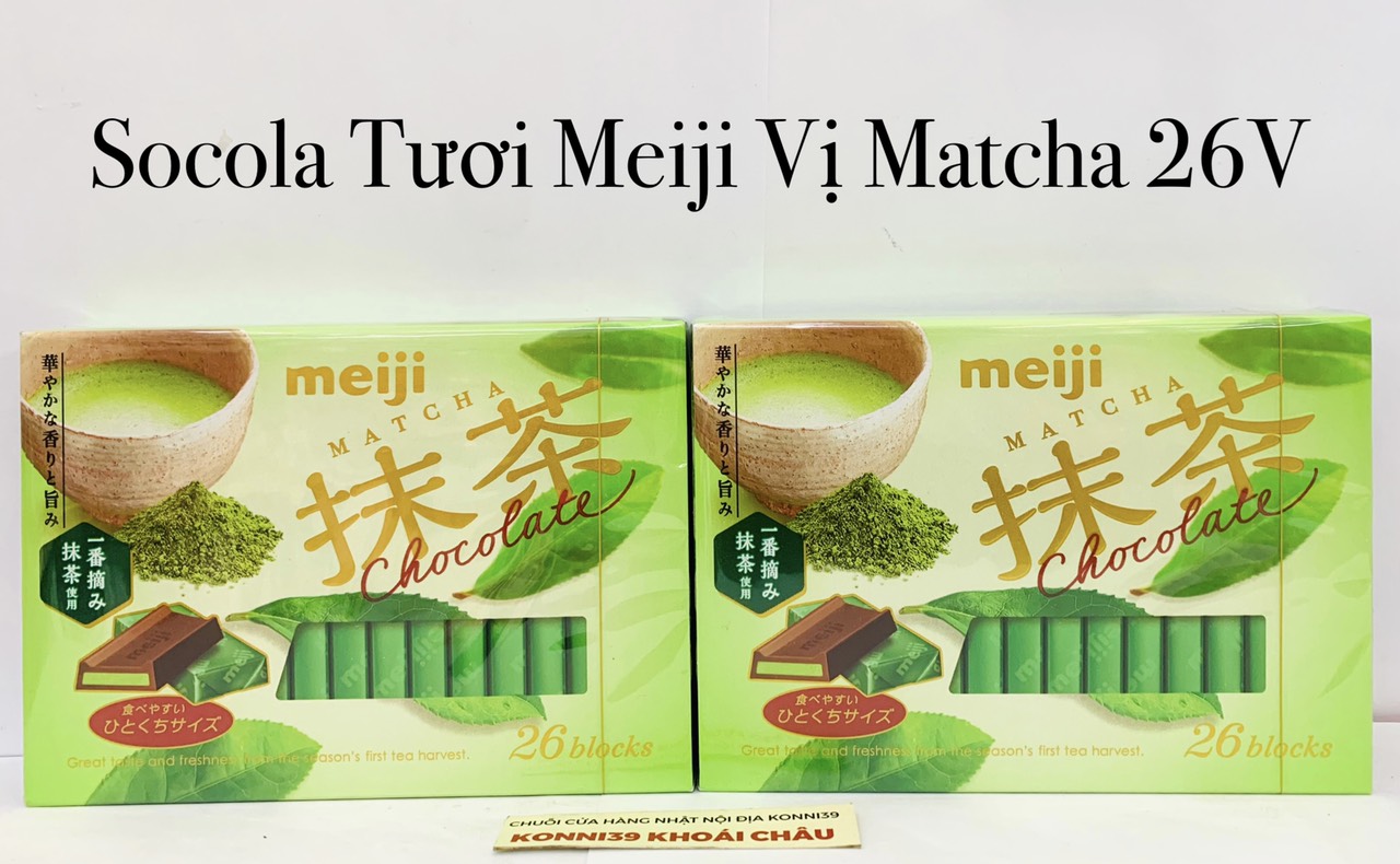 Socola tươi Meiji vị matcha 26 viên