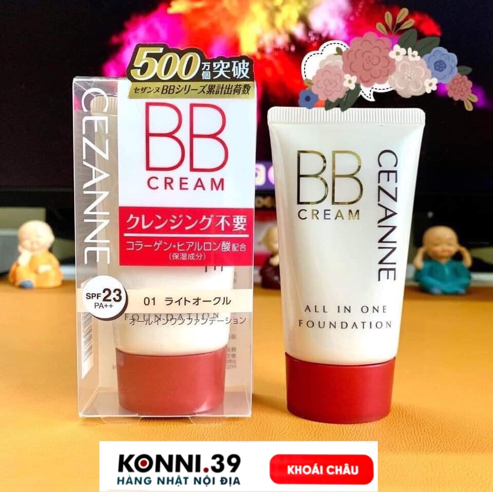 Kem nền Cezanne BB Cream 5 trong 1 tuýp 40g
