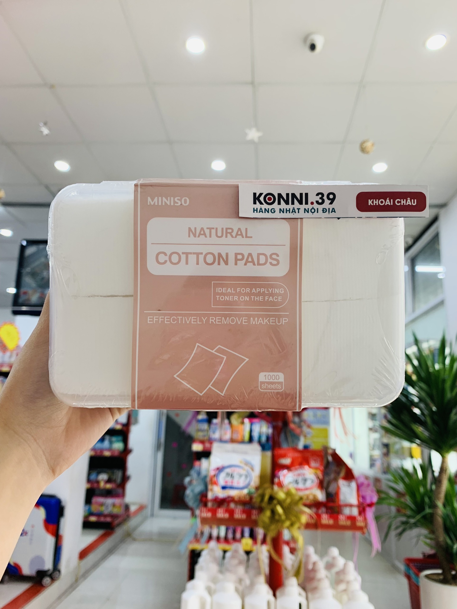 Bông tẩy trang miniso 1000m