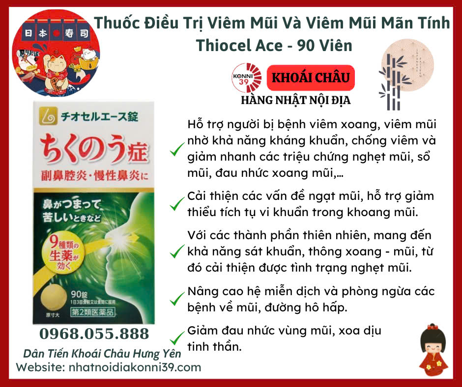 Viên Uống Trị Viêm Xoang Harasawa Shinjo Seito - 90 Viên