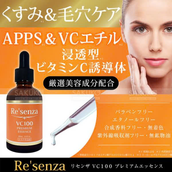 Serum Dưỡng Trắng Da Vitamin C Re'senza VC100 60ML