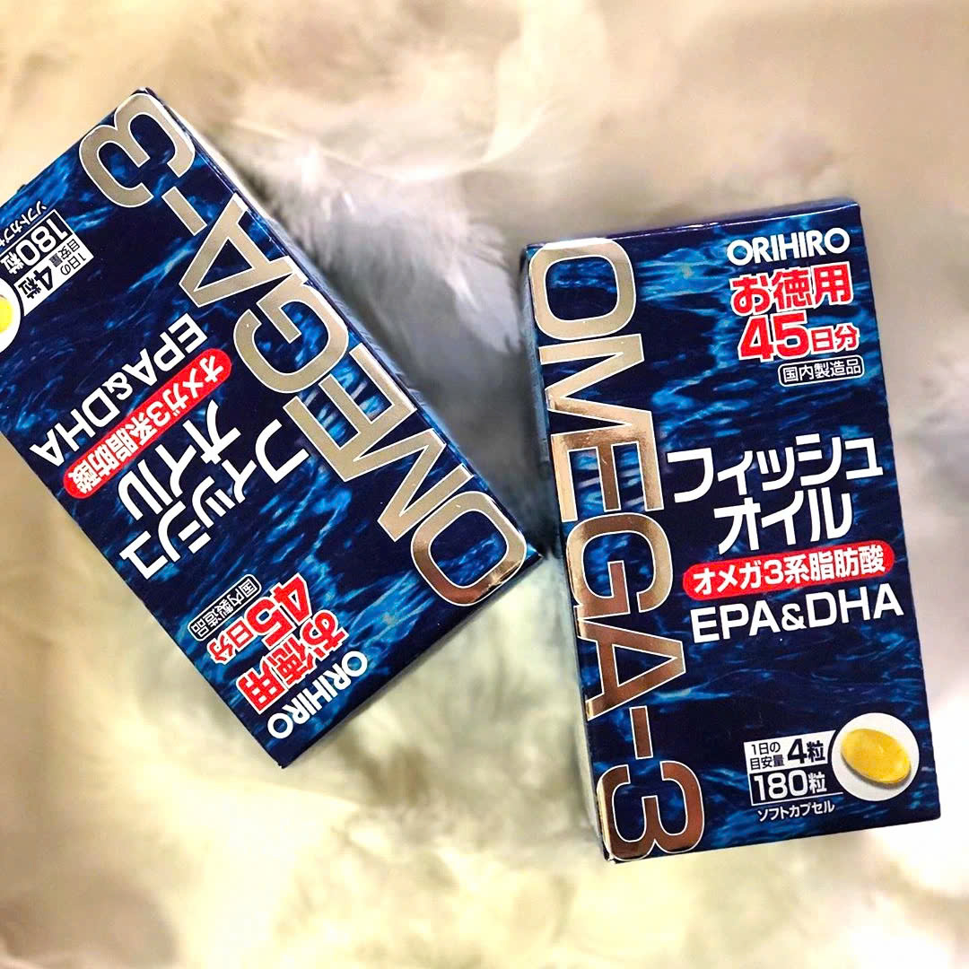 ORIHIRO - Dầu cá Omega 3 180 Viên