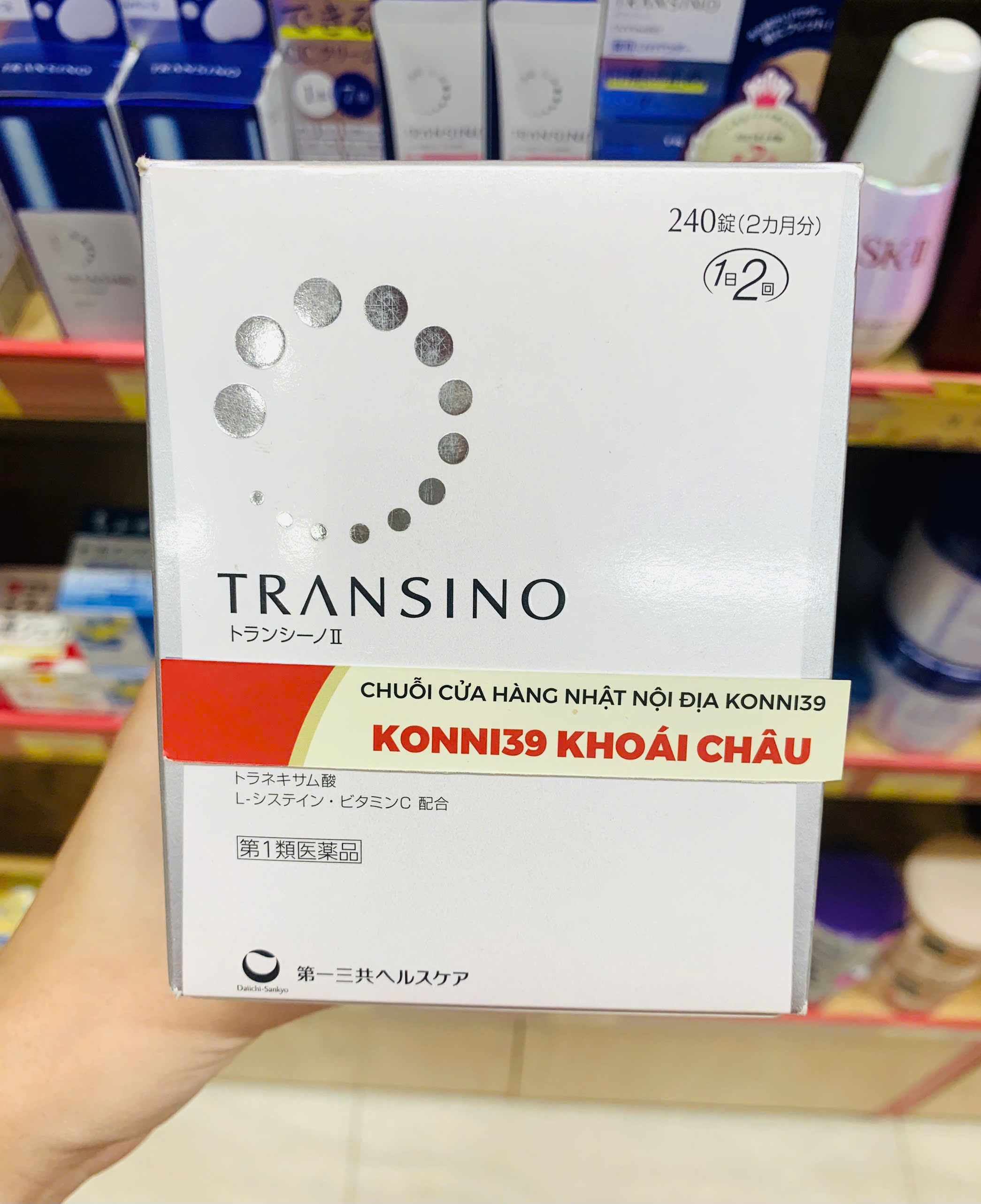 Viên Uống Trị Nám, Trắng Da Transino Whitening 240 Viên