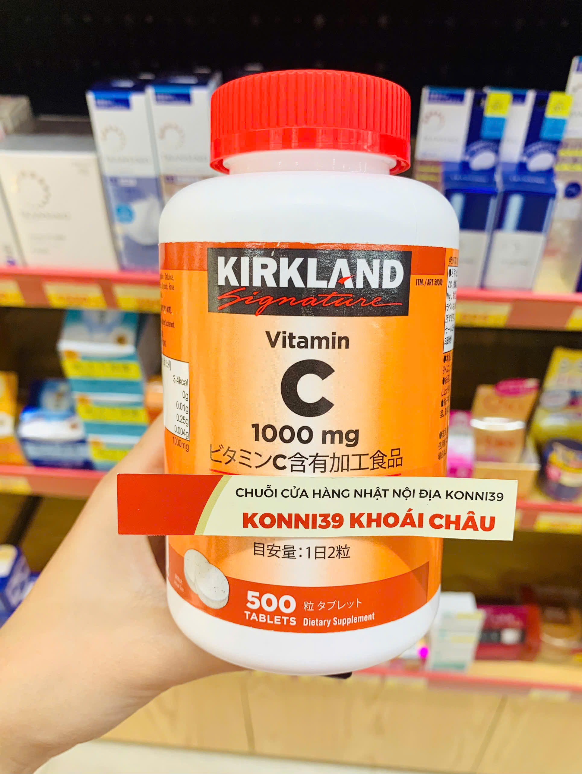 Viên Uống Vitamin C 1000Mg Kirkland 500 Viên Của Mỹ