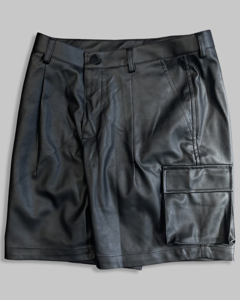 Black Leather Shorts