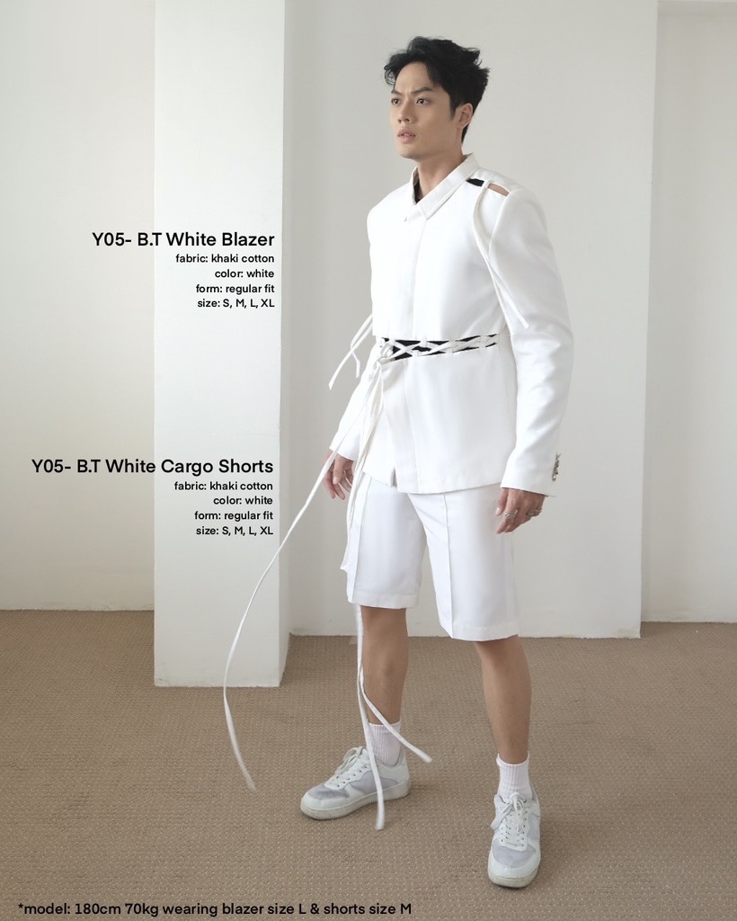 Y05-B.T White Shorts