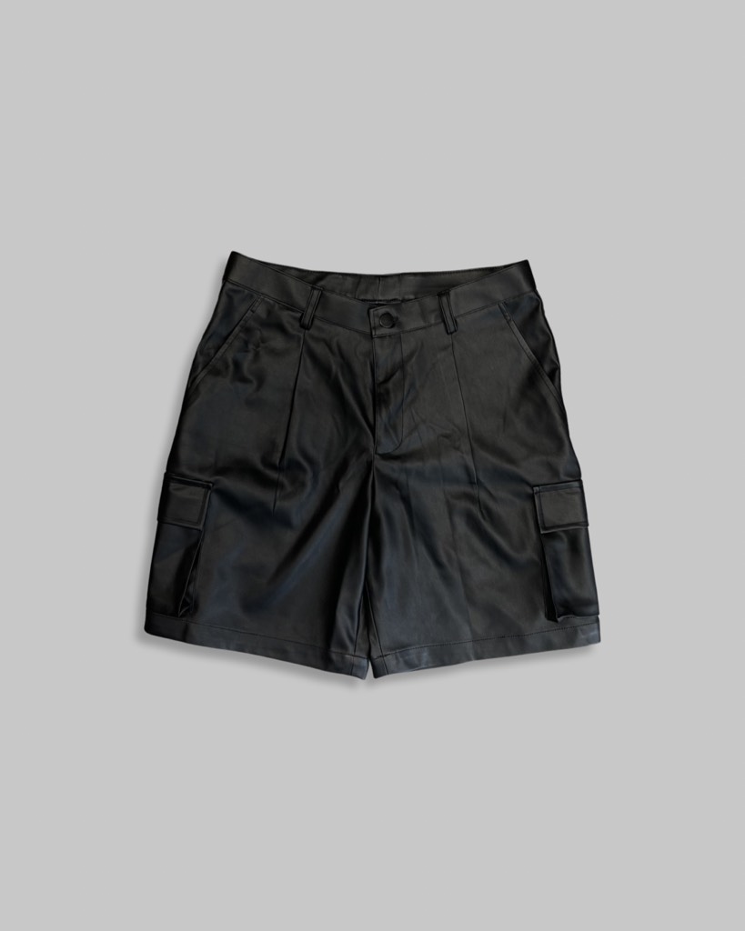 Black Leather Shorts