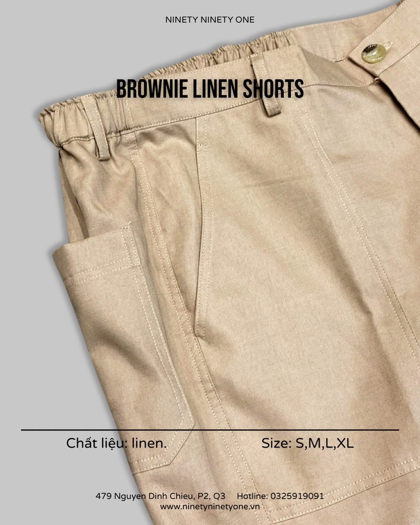 Brownie Linen Shorts