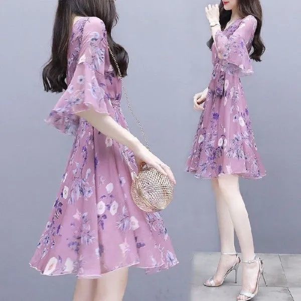 Lịch sử giá Váy đầm babydoll phối vạt buộc dây,tay bồng dễ thương cập nhật  3/2024 - Mua Thông Minh