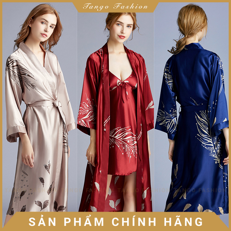 Áo choàng ngủ, áo choàng ngủ kimono, áo choàng ngủ phi bóng, áo choàng –  Wannabe