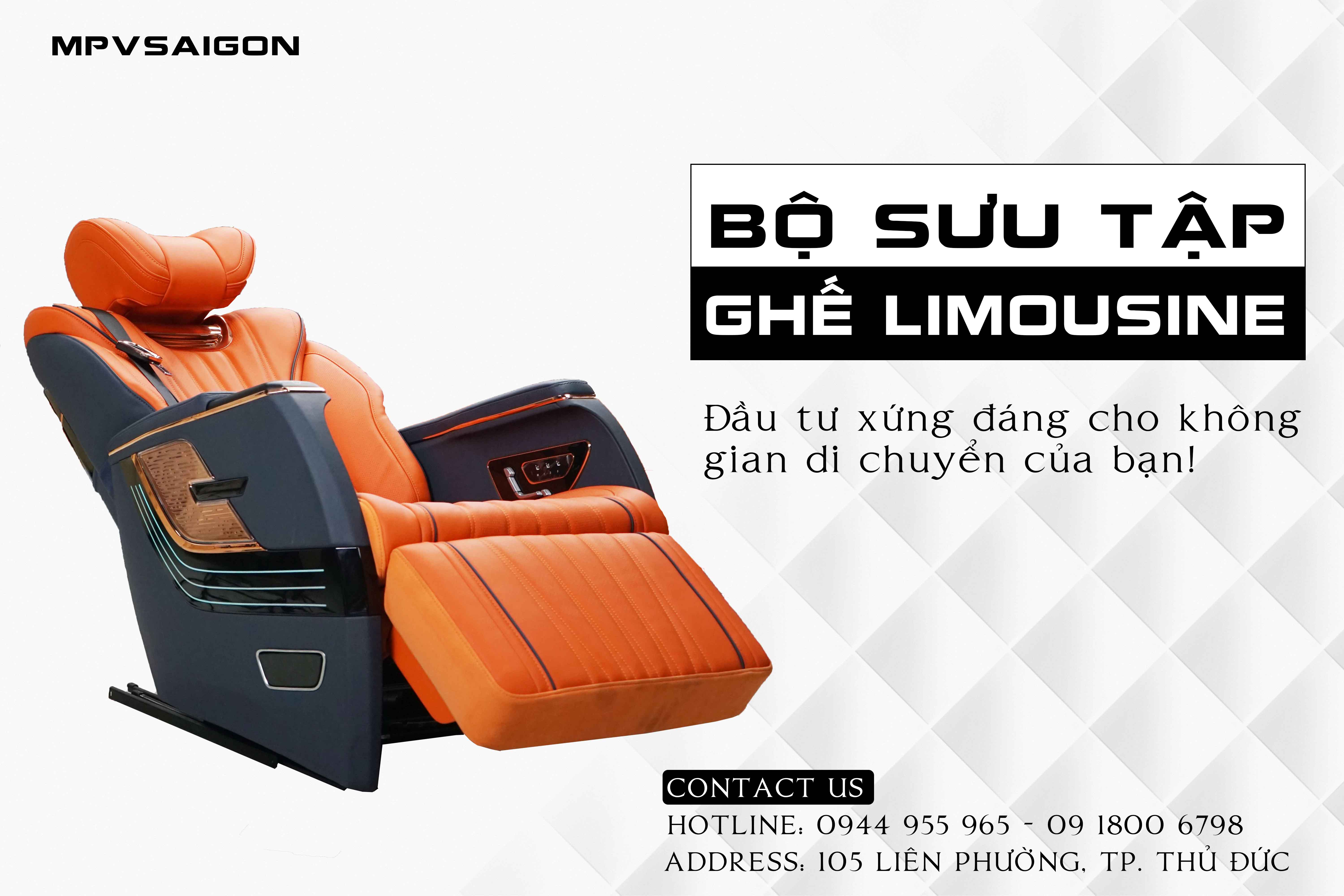 Ghế limousine mẫu mới cập nhật
