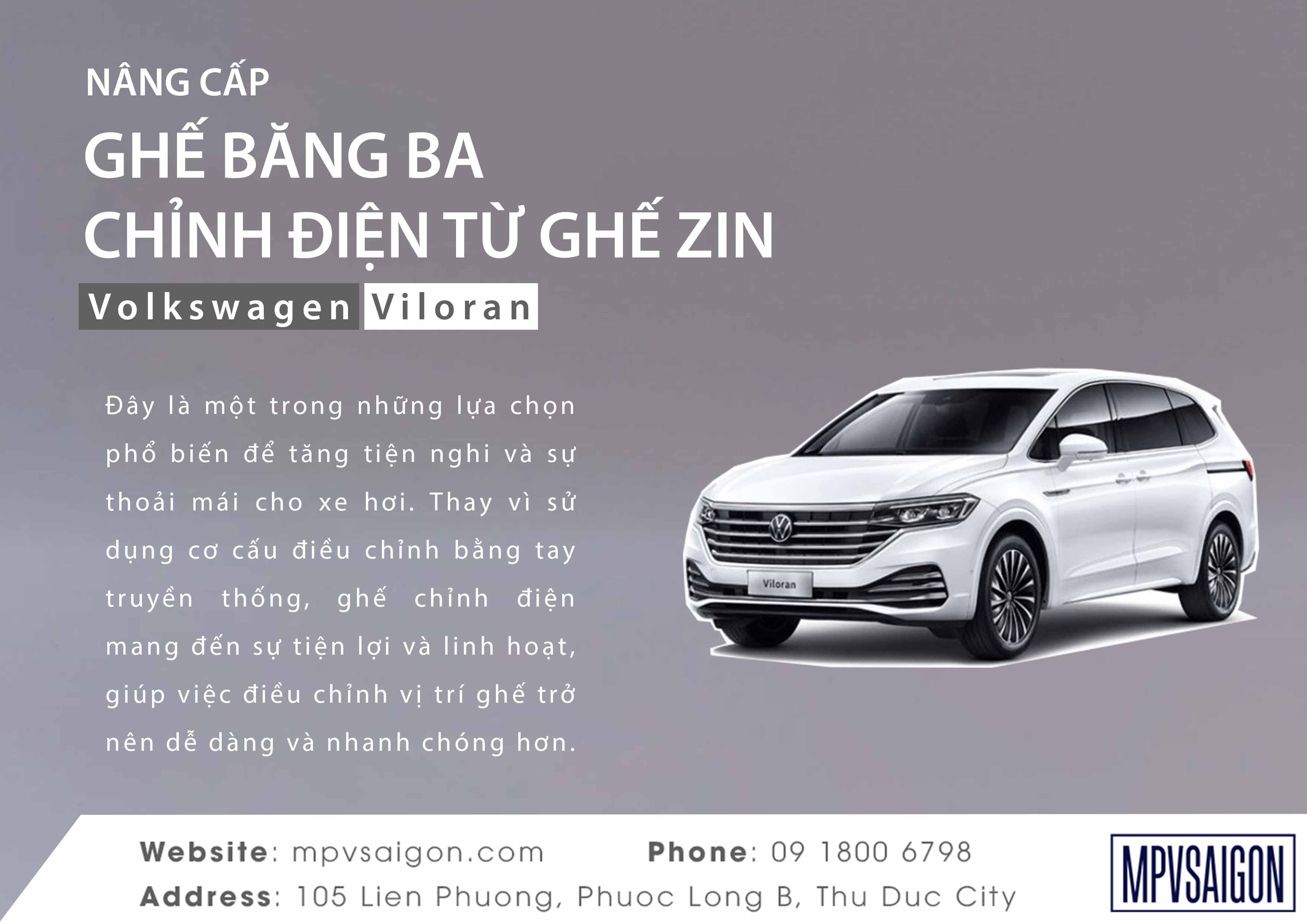 VILORAN - BROCHURE GHẾ BĂNG BA CHỈNH ĐIỆN