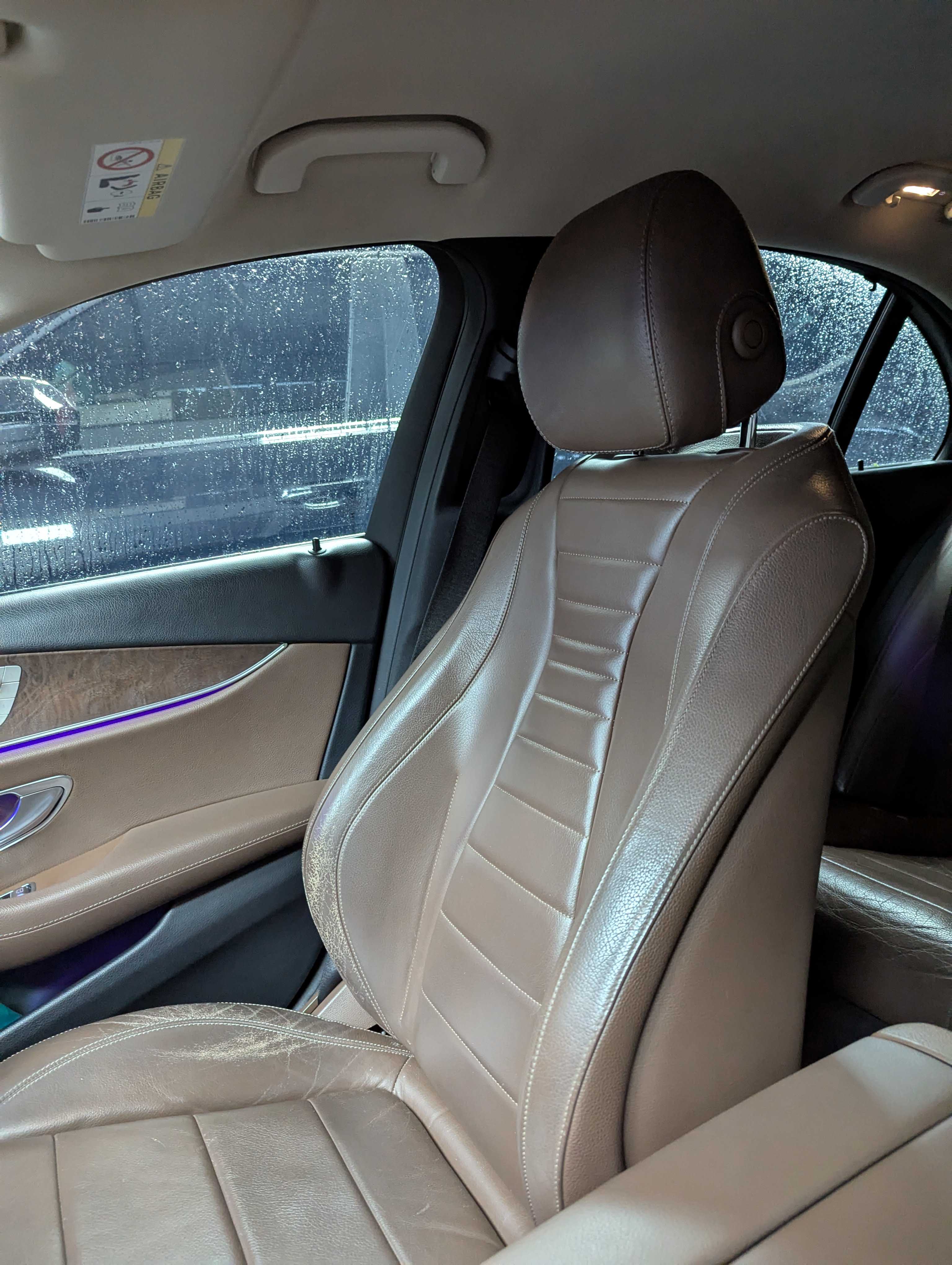 MERCEDES-BENZ E200 THI CÔNG BỌC DA GHẾ SAU 6 NĂM SỬ DỤNG