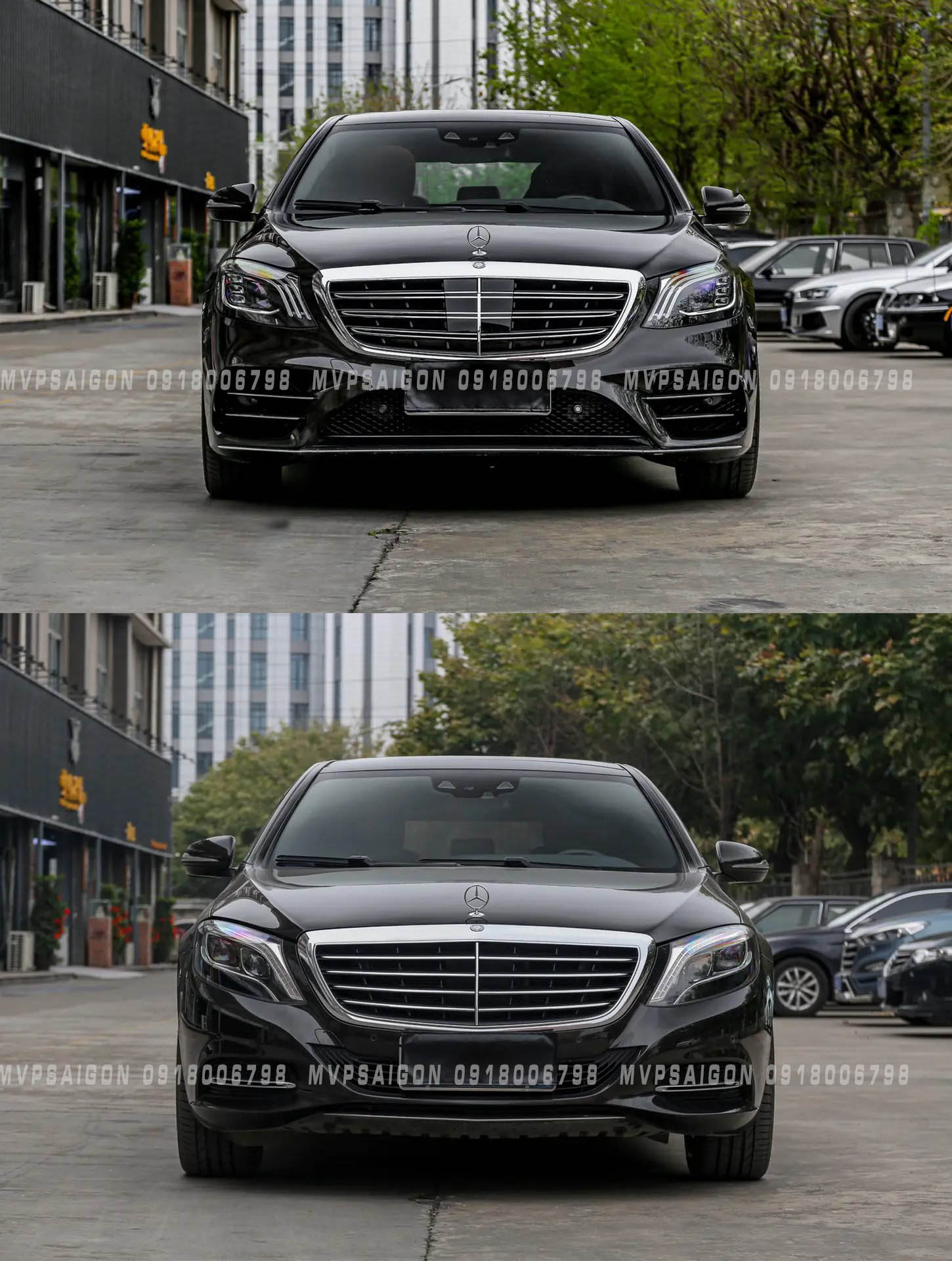 Benz S450 W222 trước và sau khi nâng cấp nội + ngoại thất