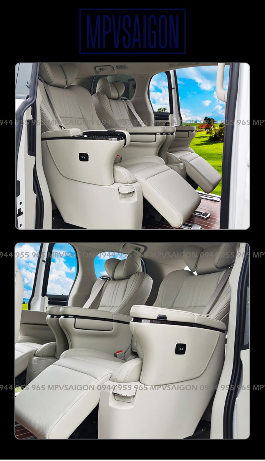 nâng cấp độ ghế limousine toyota alphard đẳng cấp