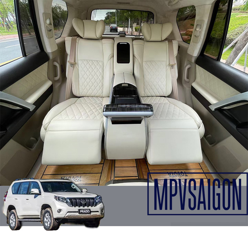 độ ghế Limousine ghế Thương gia cao cấp xe Land Cruiser Prado