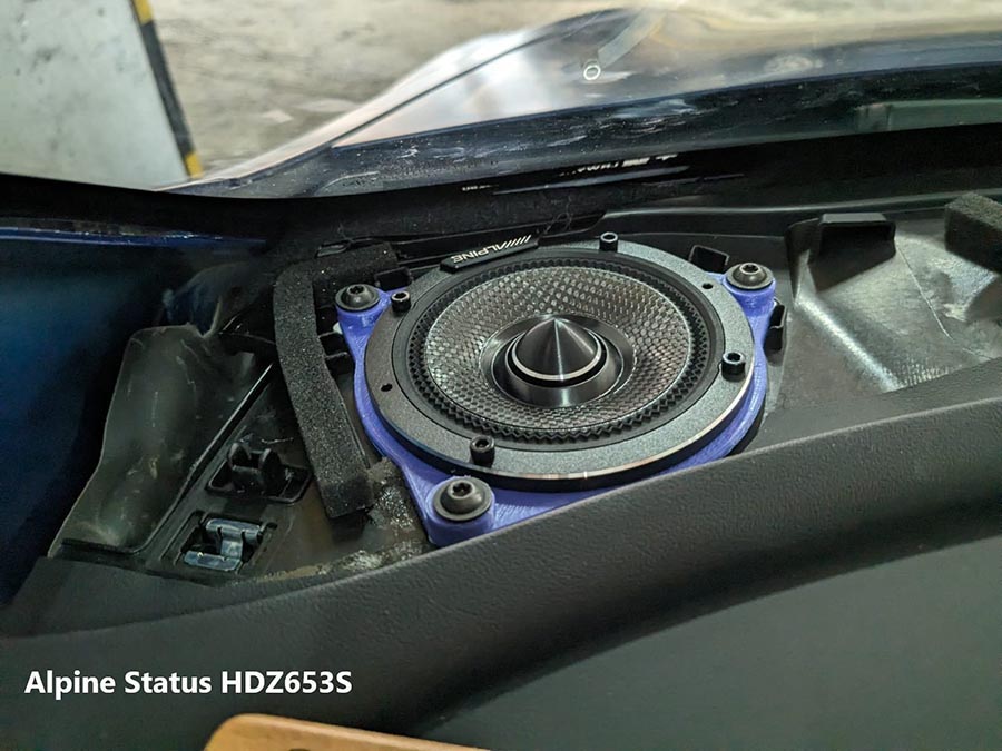 Alpine Status HDZ-653S: Loa 3-way Hi-Res Audio, màng carbon composite, chi tiết tinh xảo lắp đặt tại MPVSAIGON