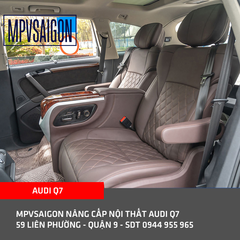 độ ghế limousine độ nội thất limousine AUDI Q7