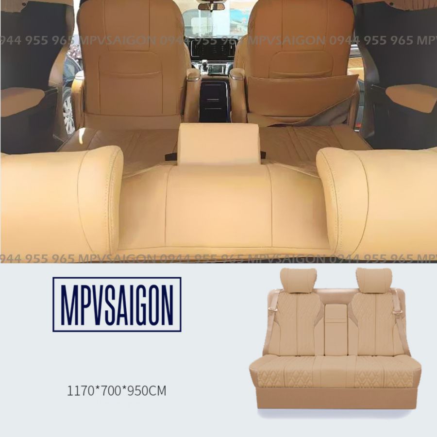 Ghế Limousine băng ba ngả thành giường