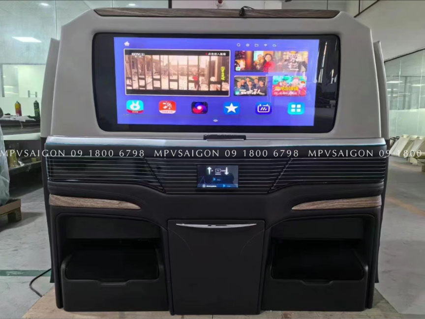 Lắp đặt vách ngăn kín Mercedes Benz V250 - MPVSAIGON