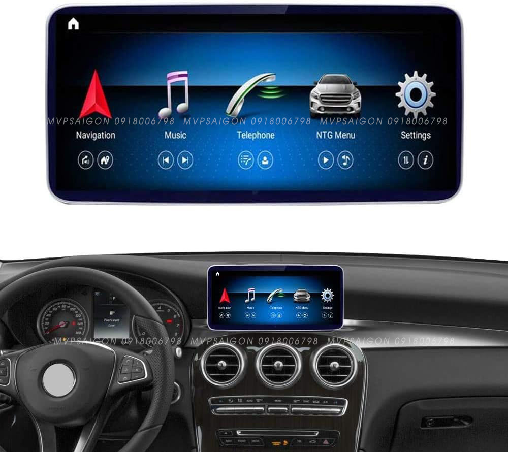 Màn hình giải trí Android 4G Mercedes C/GLC 2015 - 2022