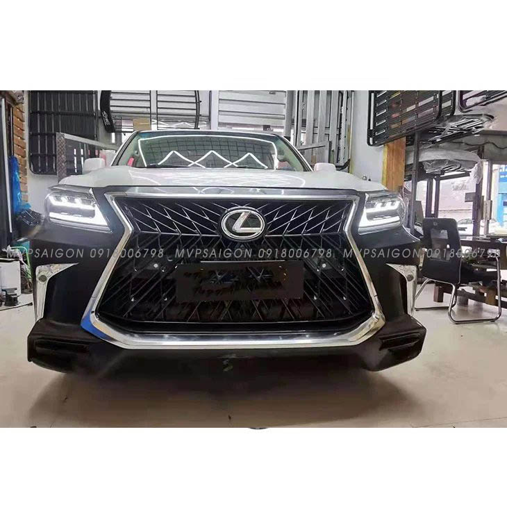 Nâng cấp body kit mặt trước và đèn cho Lexus LX570