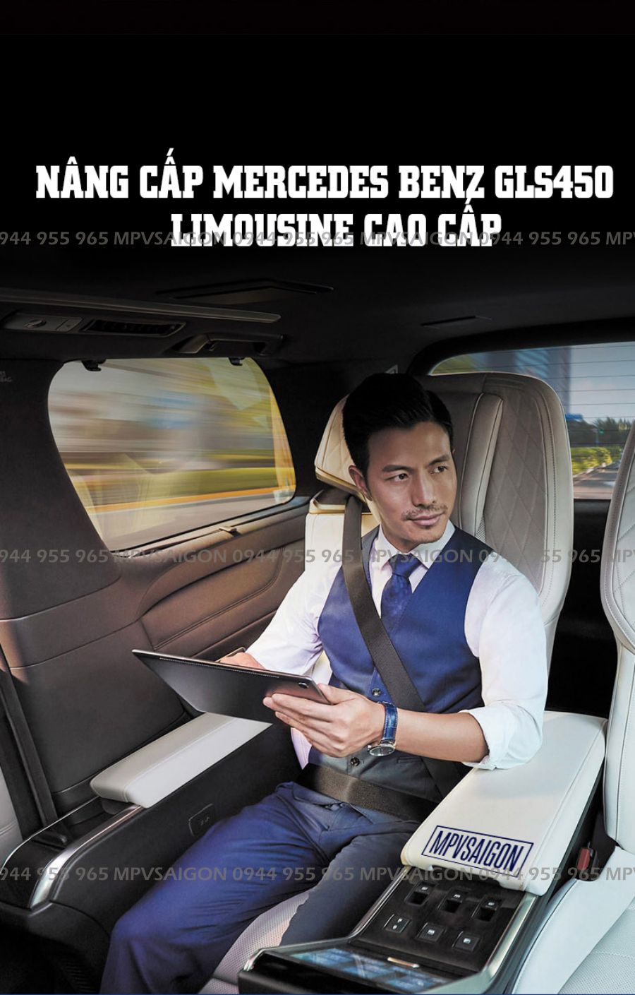 Nâng cấp độ ghế Limousine Mercedes Benz GLS 400 450 500