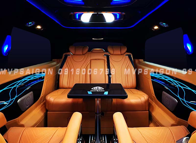Nâng cấp ghế điện ghế matxa Benz V250 - MPVSAIGON