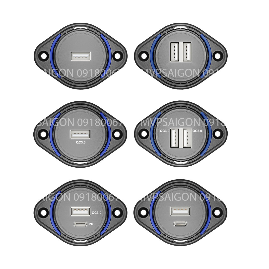 Sạc dẹp USB dành cho ô tô xe máy QC3.0 PD3.0 - MPVSAIGON