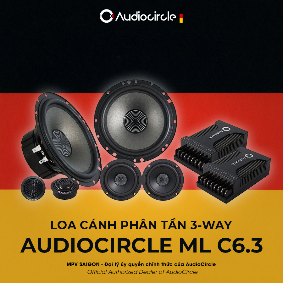 AUDIOCIRCLE ML C6.3 – LOA PHÂN TẦN 3-WAY CAO CẤP DÀNH CHO Ô TÔ