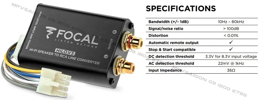 Focal Hilo V.3 - thiết kế gọn nhẹ, logo nổi bật