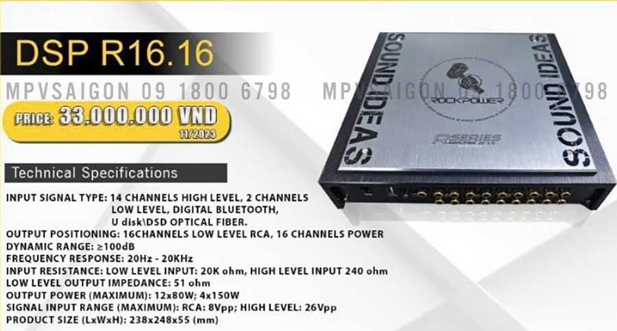 Bộ xử lý DSP ROCKPOWER R16.16