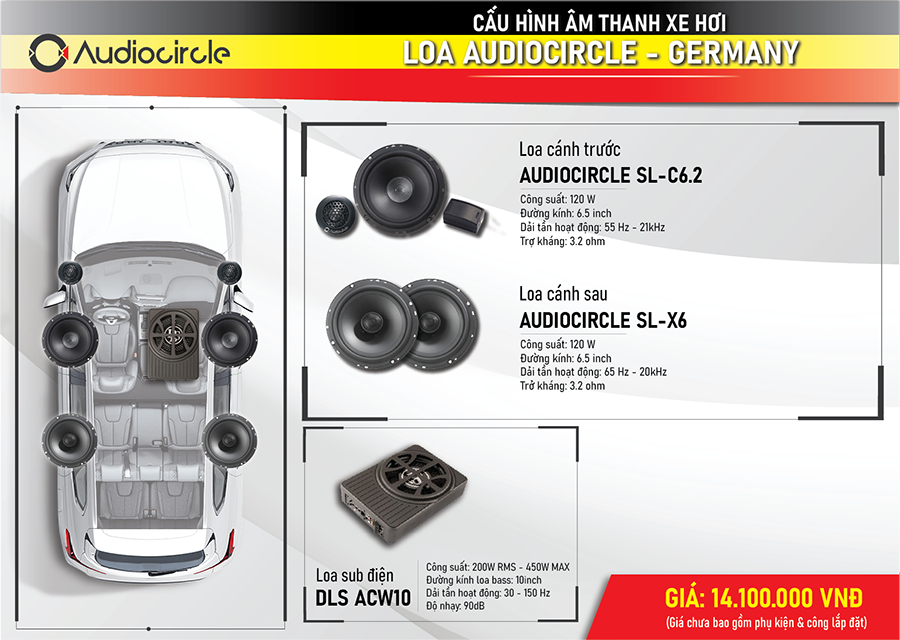 CẤU HÌNH ÂM THANH TIÊU CHUẨN 2-WAY AUDIOCIRCLE SL-C6.2 (2)