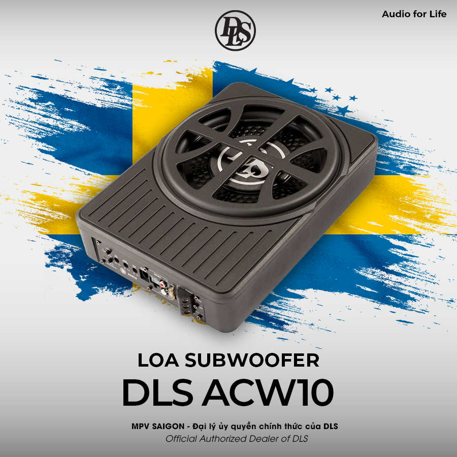 SUB điện ACW10 – Loa sub gầm ghế thuộc dạng hay nhất (Thương hiệu Thuỵ Điển)
