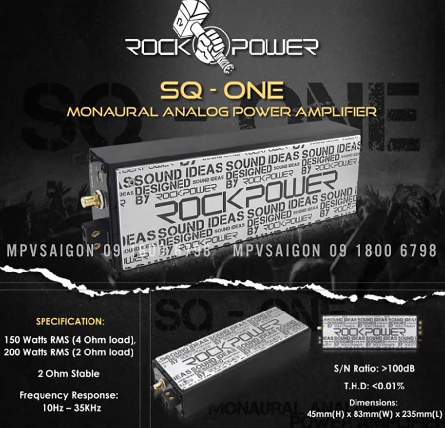 Mono Amplifier Rockpower SQ-ONE