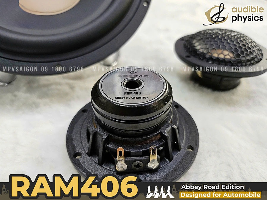 Loa phân tần Audible Physics Ram 406 Abbey Road Edition bo mạch chi tiết