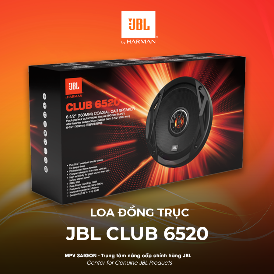 Loa đồng trục lắp trên xe ô tô JBL CLUB 6520