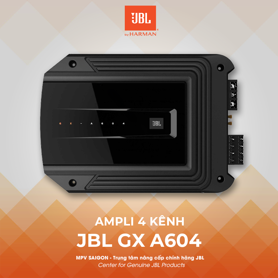 Amply 4 kênh lắp xe ô tô JBL GX A604